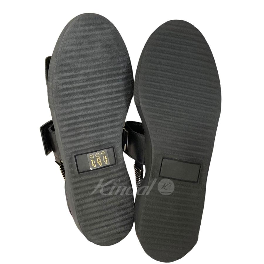 トーガ ヴィリリース TOGA VIRILIS 「Metal sneaker sandals」 メタルスニーカーサンダル ブラック サイズ