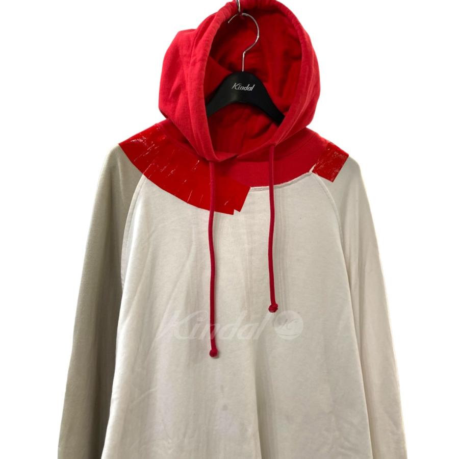 RAF SIMONS 【値下げ】RAF 17AW テープ装飾オーバーサイズパーカー (EC 
