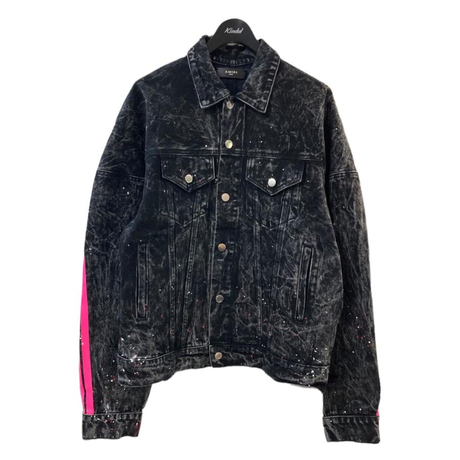 値下げ】AMIRI サイドラインペインテッドデニムジャケット ブラック