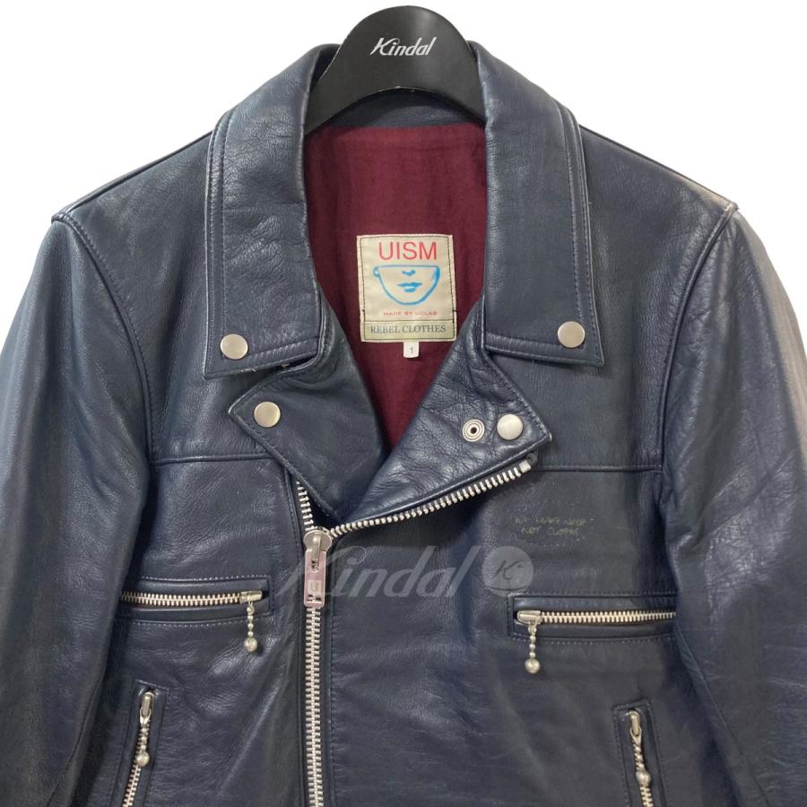 【値下げ可能】アンダーカバー　ライダースジャケット　ネイビー 値下げ可能】アンダーカバー ライダースジャケット ネイビー