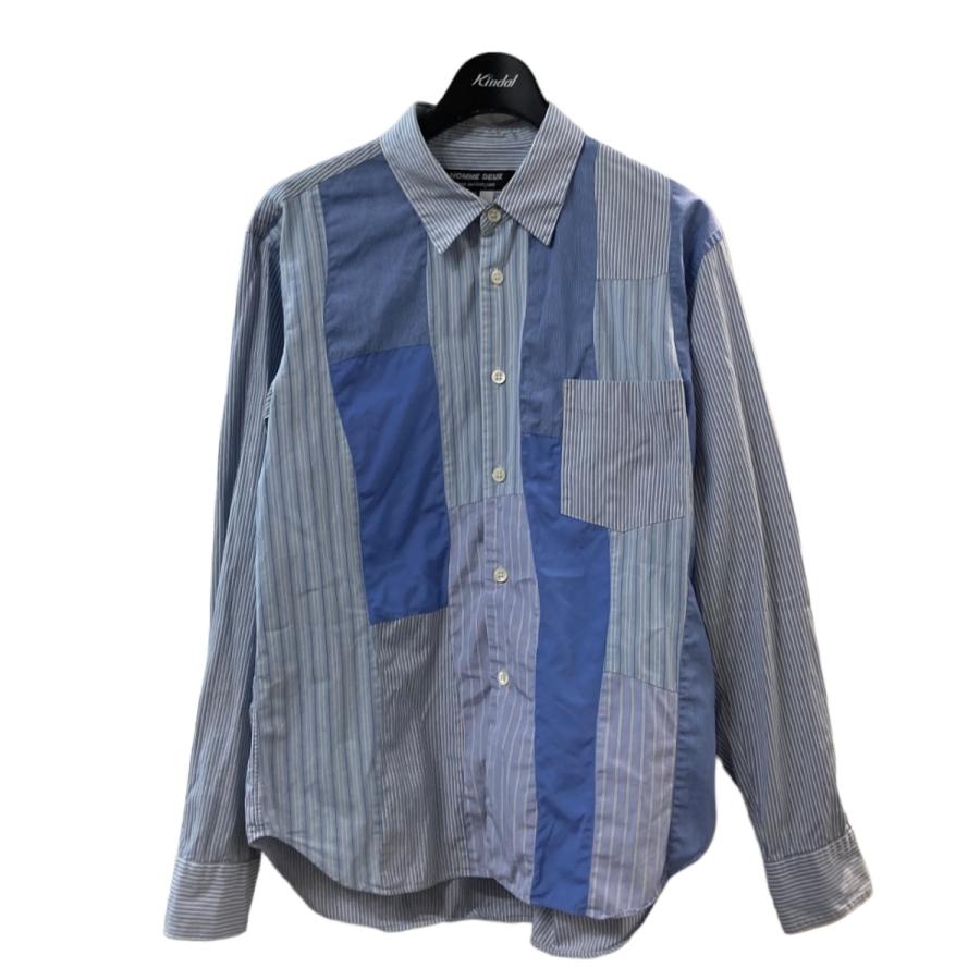 値下げ】COMME des GARCONS HOMME DEUX 21SS パッチワークストライプ