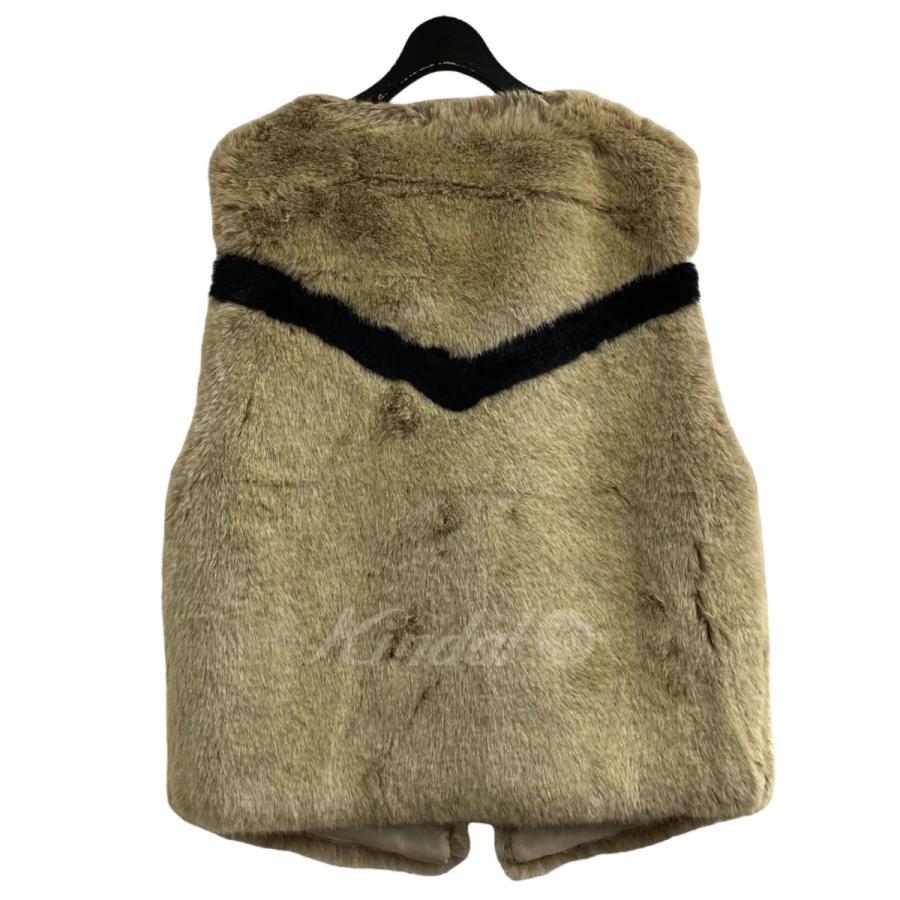 値下げ】Lamrof 「 Fur Hippie Vest」フェイクファーベスト ナチュラル 