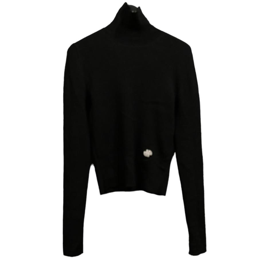 値下げ】PATOU 「HIGH NECK RIB JUMPER」ハイネックニット ブラック  