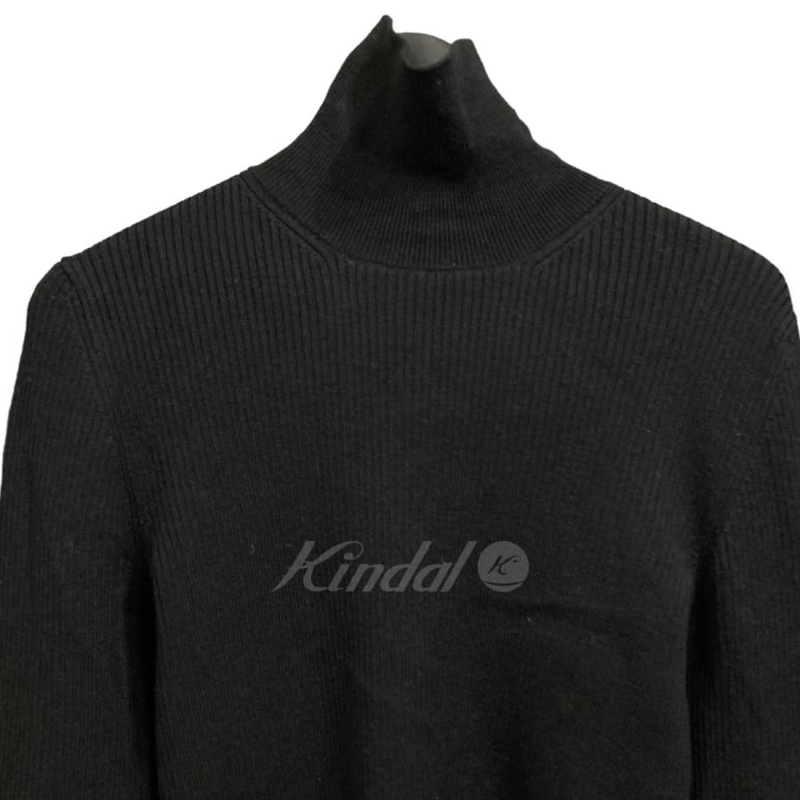 値下げ】PATOU 「HIGH NECK RIB JUMPER」ハイネックニット ブラック  