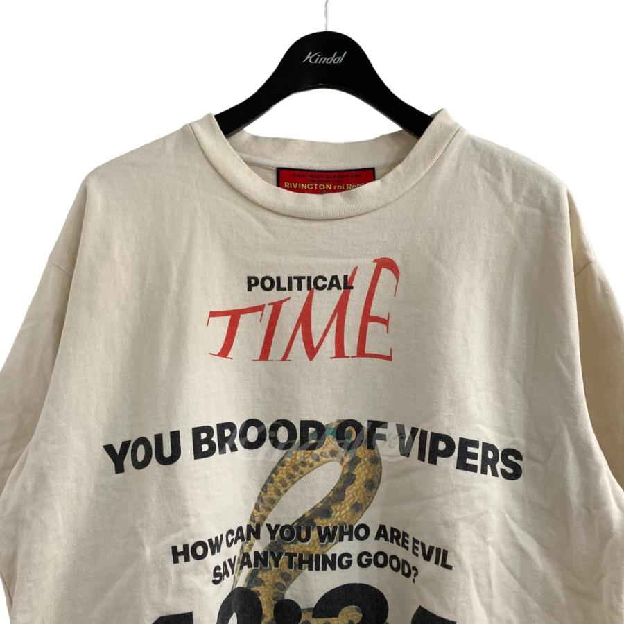 値下げ】RRR123 YUO BROOD OF VIPERS プリントTシャツ ベージュ サイズ 