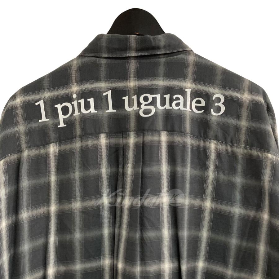 1 piu uguale 3 【値下げ】1PIU1UGUALE3 「BIG CHECK SHIRTS」バッグ 