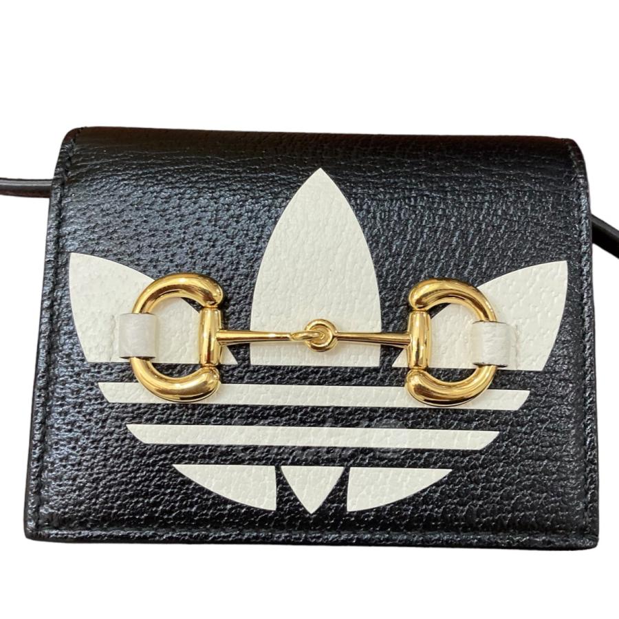 【値下げ】GUCCI×adidas ロゴ ショルダーポーチ ブラック サイズ：- (新宿店)｜kindal｜02