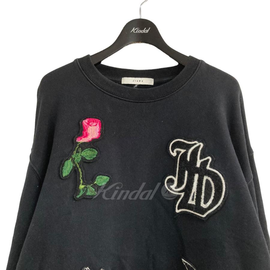 JieDa 【値下げ】JieDa ワッペンスウェット ブラック サイズ：1 (EC 