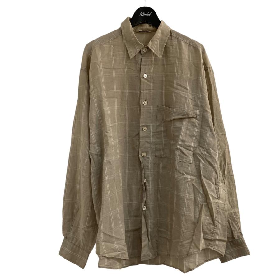 AURALEE 【値下げ】AURALEE 19SS 「SUPER LIGHT CHECK BIG SHIRTS 