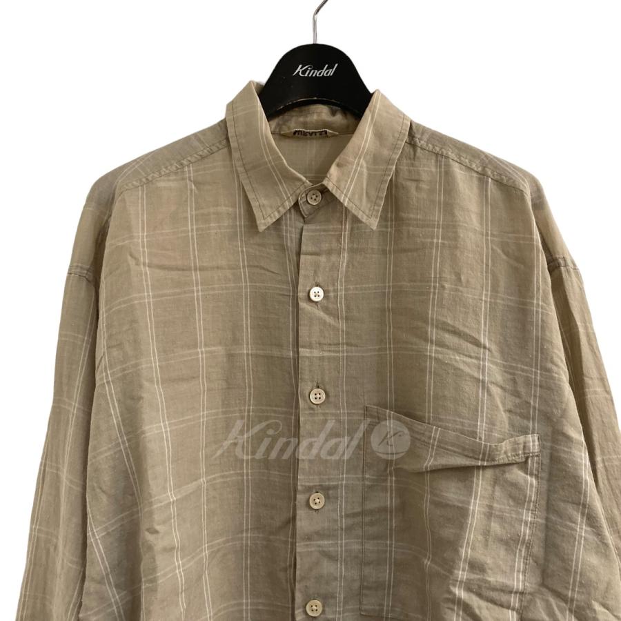 AURALEE 【値下げ】AURALEE 19SS 「SUPER LIGHT CHECK BIG SHIRTS 