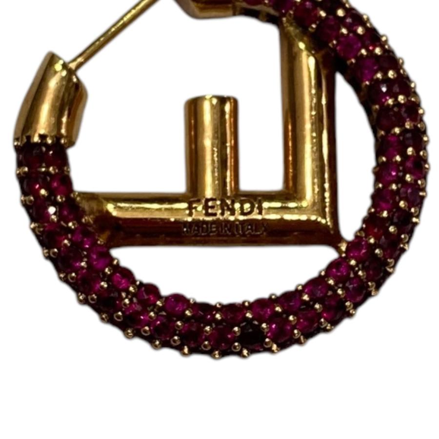 FENDI（フェンディ） 【値下げ】FENDI クリスタルロゴピアスエフイズ