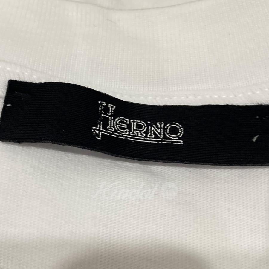 【値下げ】HERNO 23SS サークルロゴTシャツ ホワイト サイズ：54 (EC)｜kindal｜06