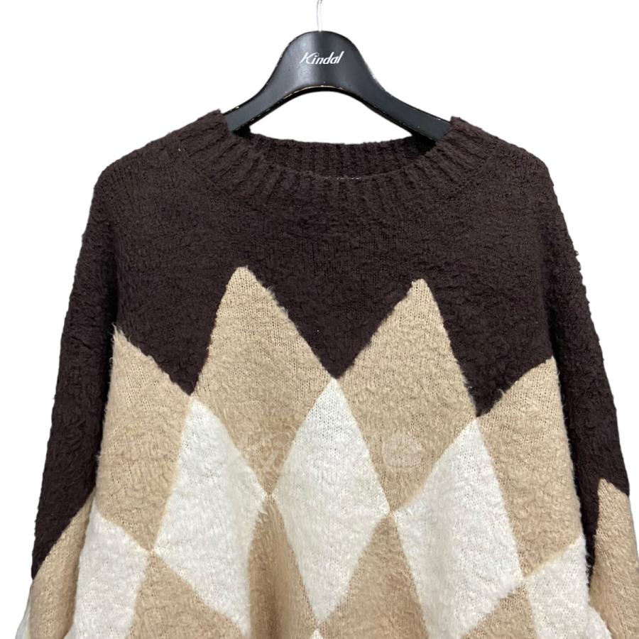 値下げ】sacai SAMPLE品 23SS「Jacquard Argyle Knit」アーガイルプル 