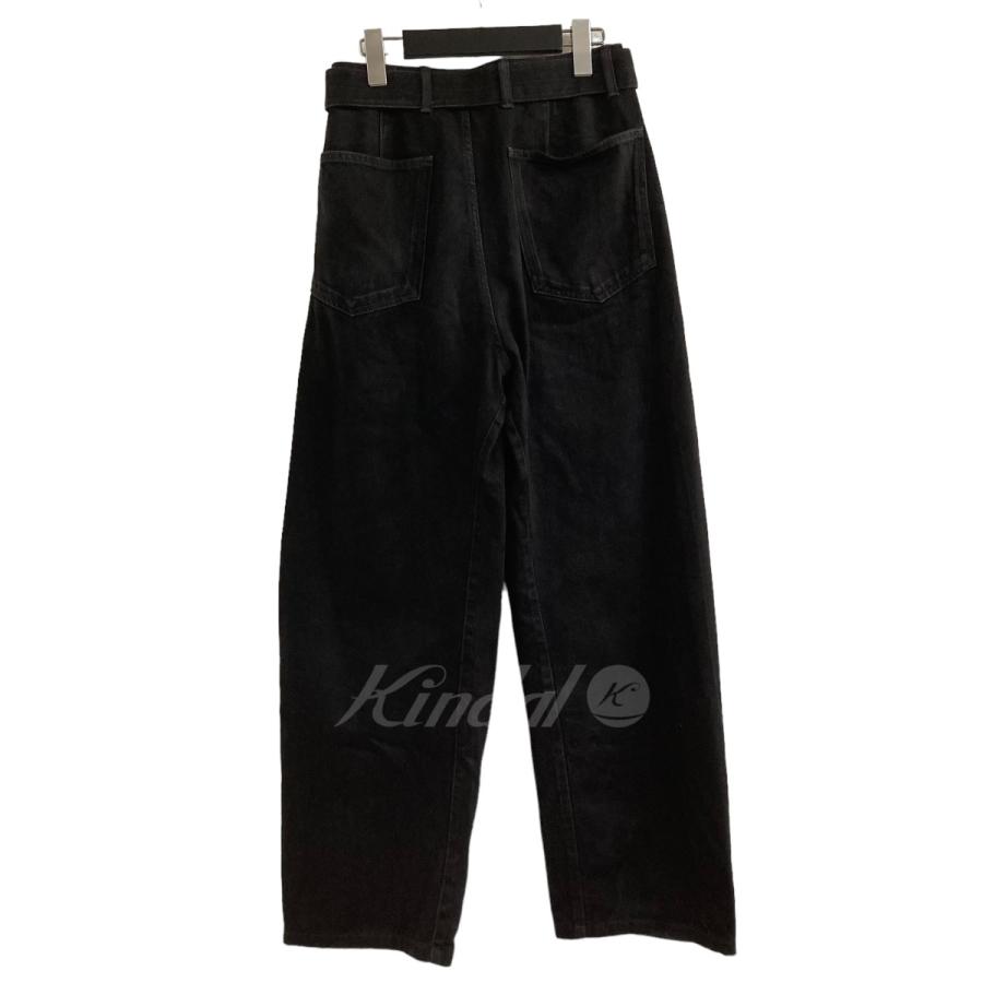 LEMAIRE ワイドデニムツイストパンツ サイズ46 黒