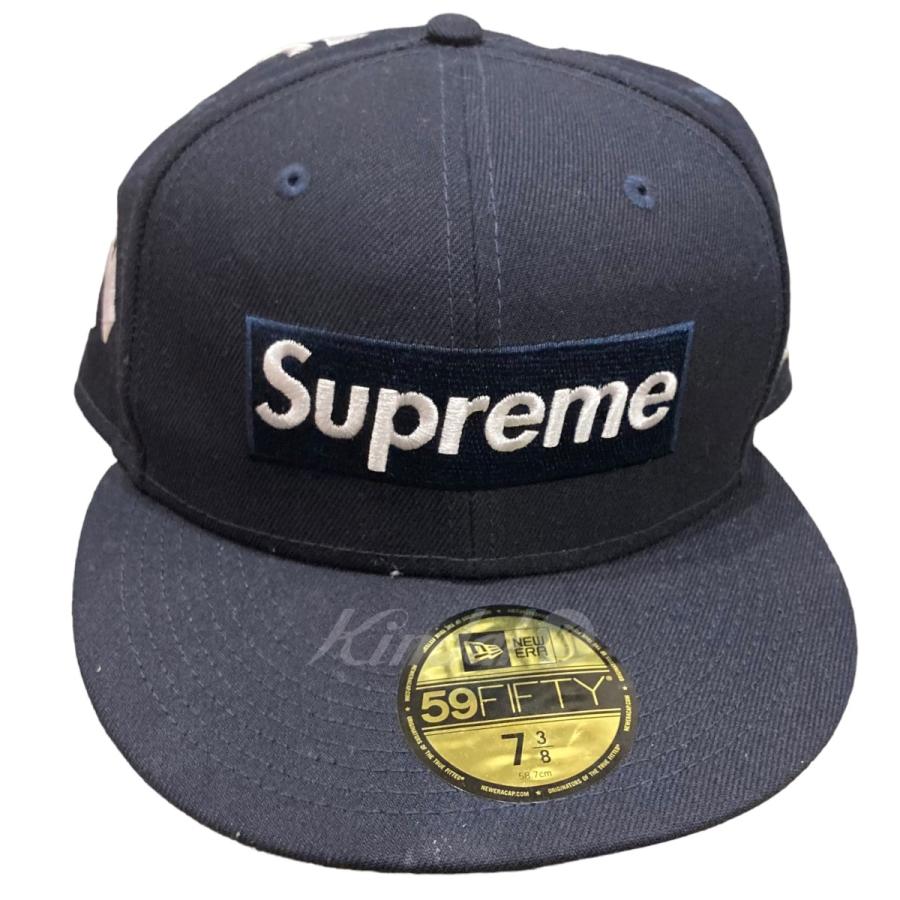 Supreme 59FIFTY キャップ ネイビー 7 3/4 NYロゴ BOX