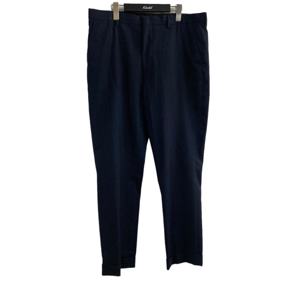 値下げ】DRIES VAN NOTEN ワイドスラックスパンツ ネイビー サイズ：52  