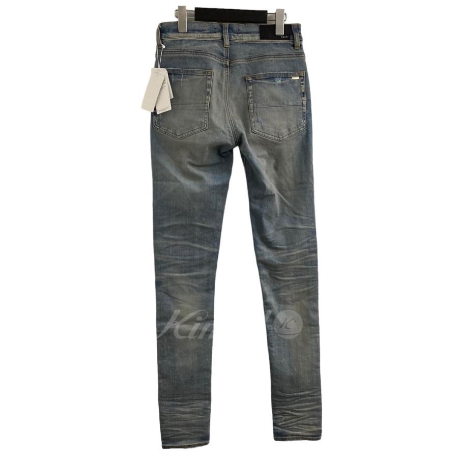アミリ AMIRI 「MX1 408」「Leather Patch Jeans」デニムパンツ 