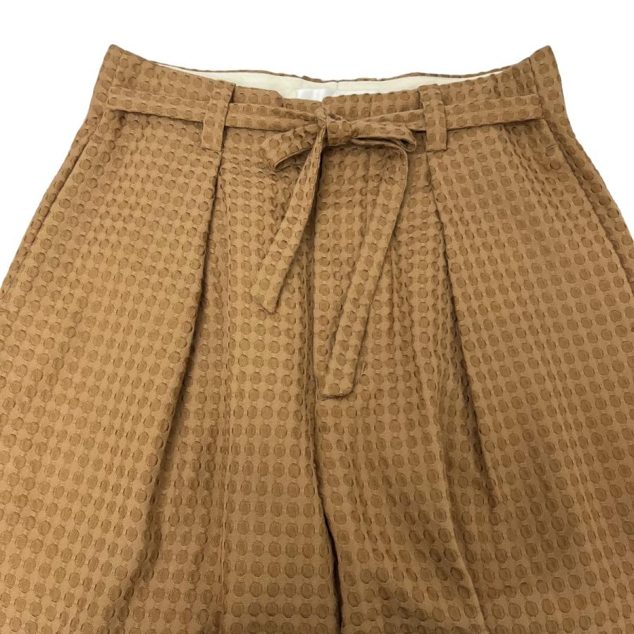 エトセンス ETHOSENS jacquard weave 1タックジャカードパンツ ブラウン サイズ：1｜kindal｜03