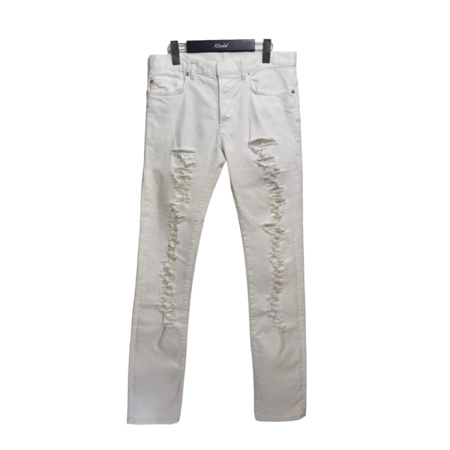 値下げ】Dior Homme ダメージ加工デニムパンツ 633D038T027X ホワイト 