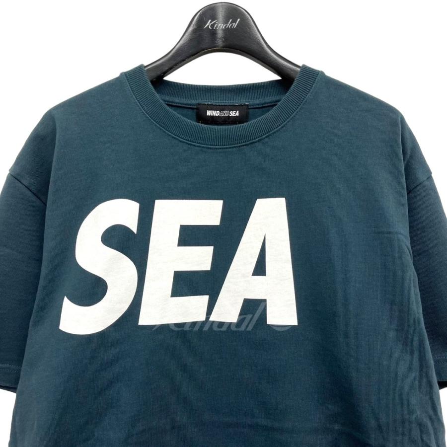 ウィンダンシー WIND AND SEA ロゴTシャツ ネイビー サイズ：L｜kindal｜03