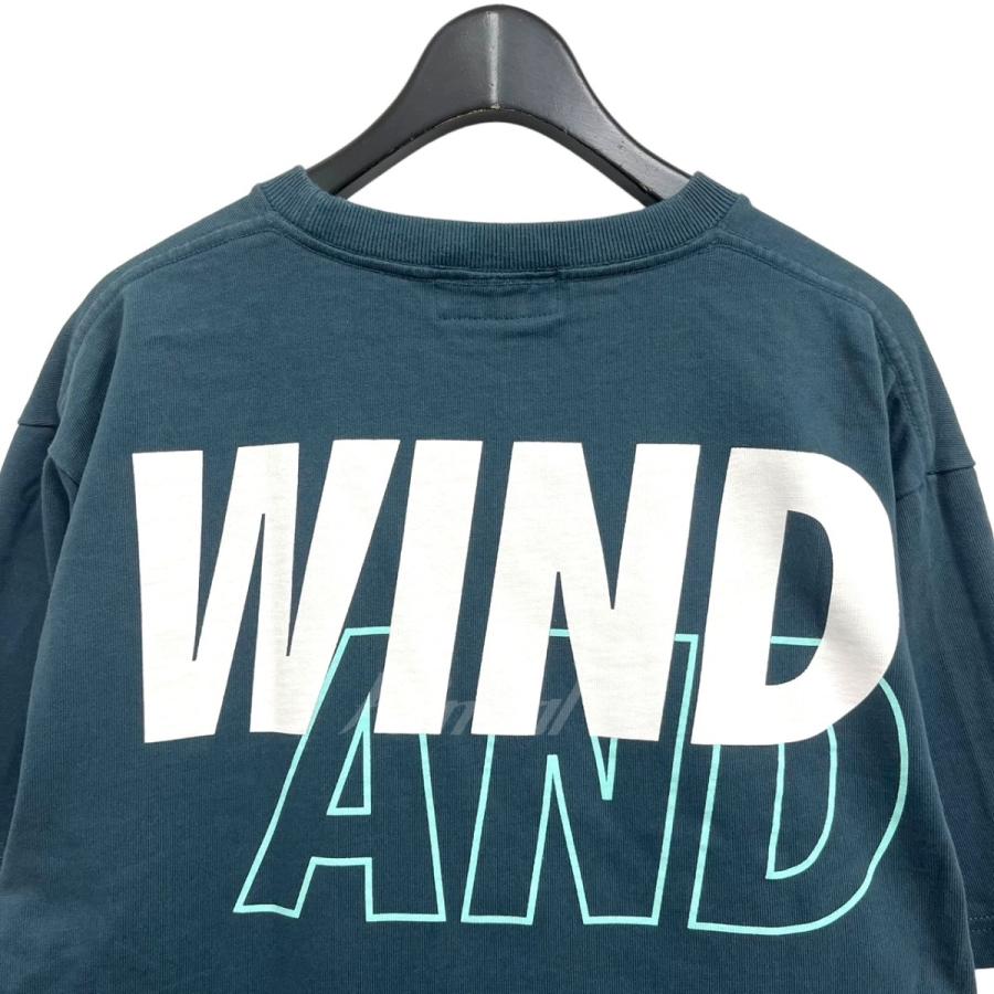 ウィンダンシー WIND AND SEA ロゴTシャツ ネイビー サイズ：L｜kindal｜04