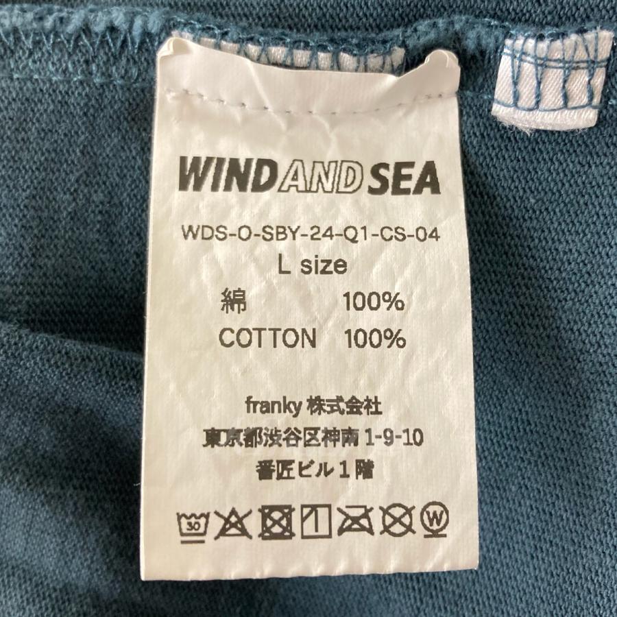 ウィンダンシー WIND AND SEA ロゴTシャツ ネイビー サイズ：L｜kindal｜05