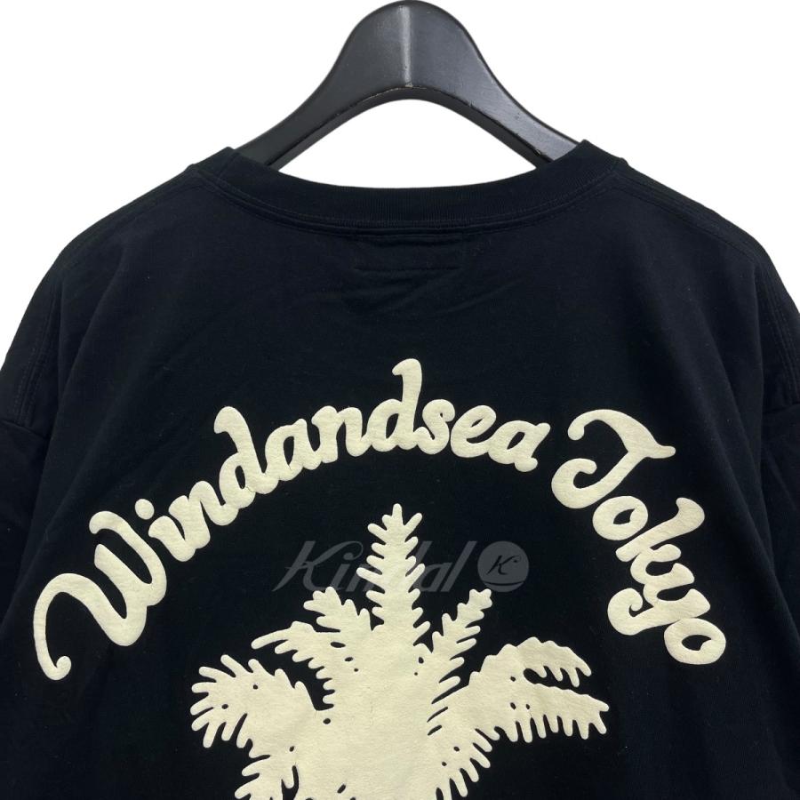 ウィンダンシー WIND AND SEA ロゴTシャツ ネイビー サイズ：L｜kindal｜08