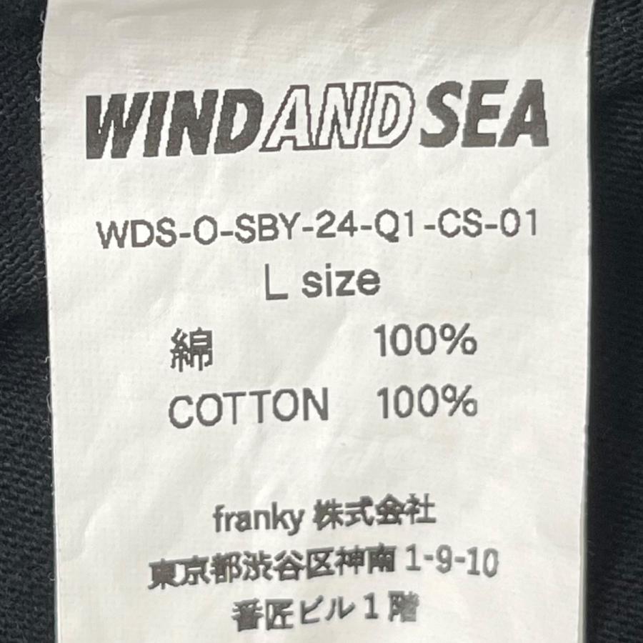 ウィンダンシー WIND AND SEA ロゴTシャツ ネイビー サイズ：L｜kindal｜09