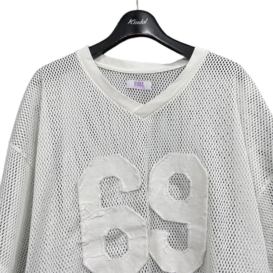 INSCRIRE メッシュ半袖Tシャツ ホワイト ellesse メッシュ半袖TシャツホワイトMトレーニングウェアジム