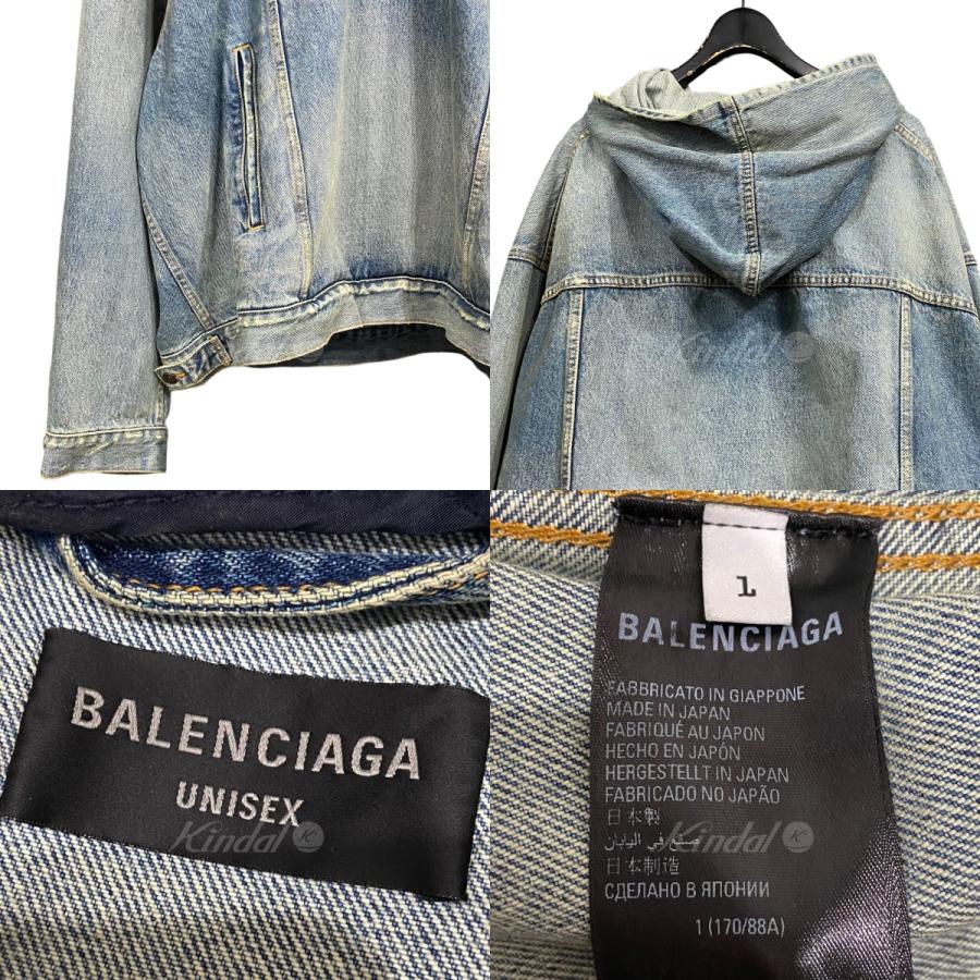 BALENCIAGA グレー デニムオーバーオール ○BALENCIAGA○PULL-UP パンツ ライトブルー (BALENCIAGA/デニム