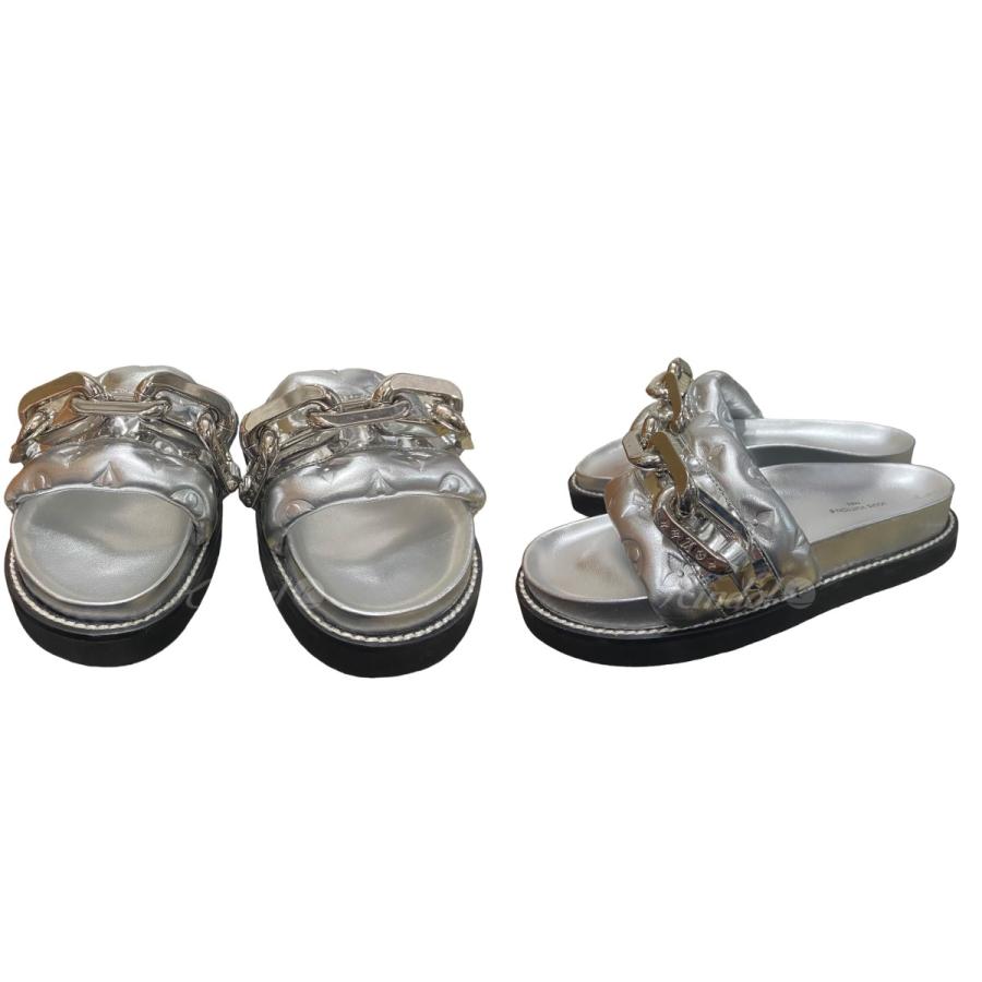 LOUIS VUITTON シルバー サンダル 36
