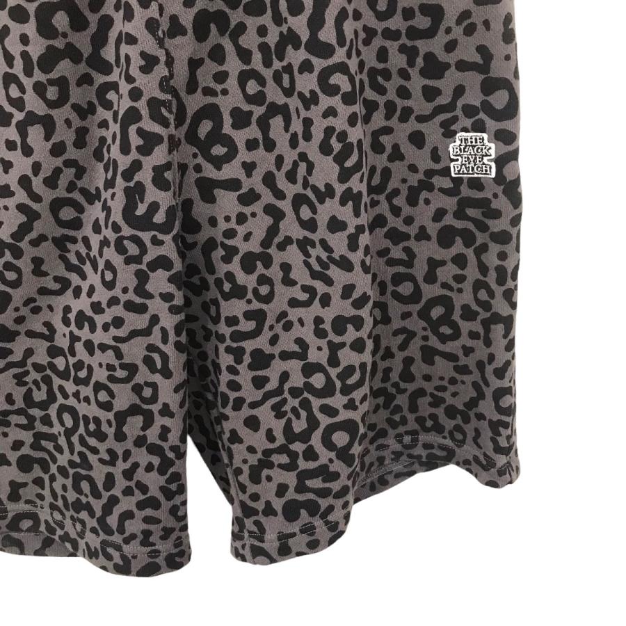 ブラックアイパッチ レオパード柄 スウェットショーツ ハーフパンツ ロゴワッペン BlackEyePatch ブラックアイパッチ 「LEOPARD PATTERNED SWEAT