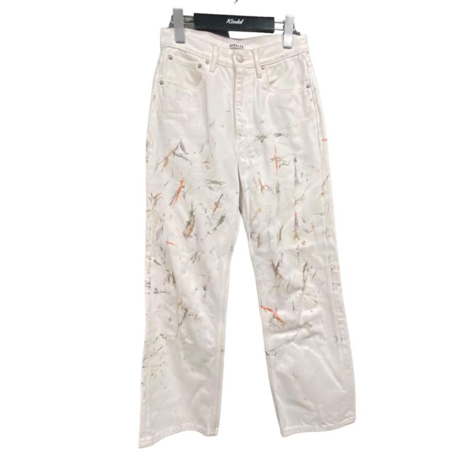 AURALEE オーラリー 「HARD TWIST DENIM HAND PAINTED 5P PANTS