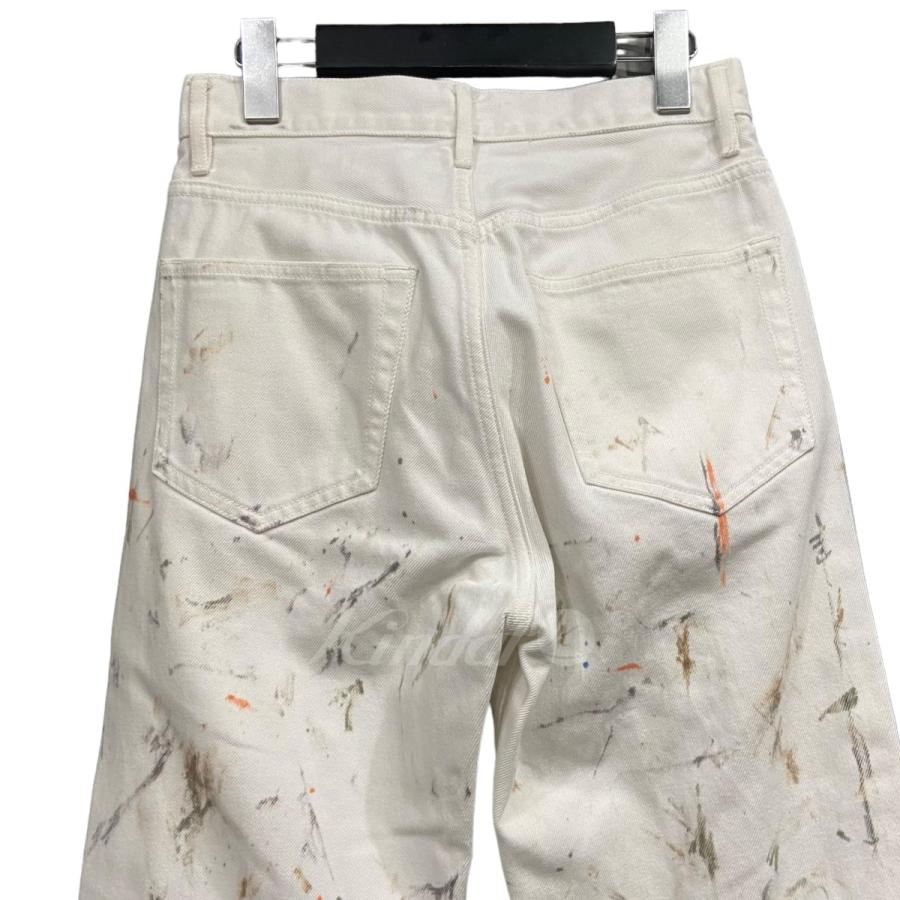 AURALEE オーラリー 「HARD TWIST DENIM HAND PAINTED 5P PANTS