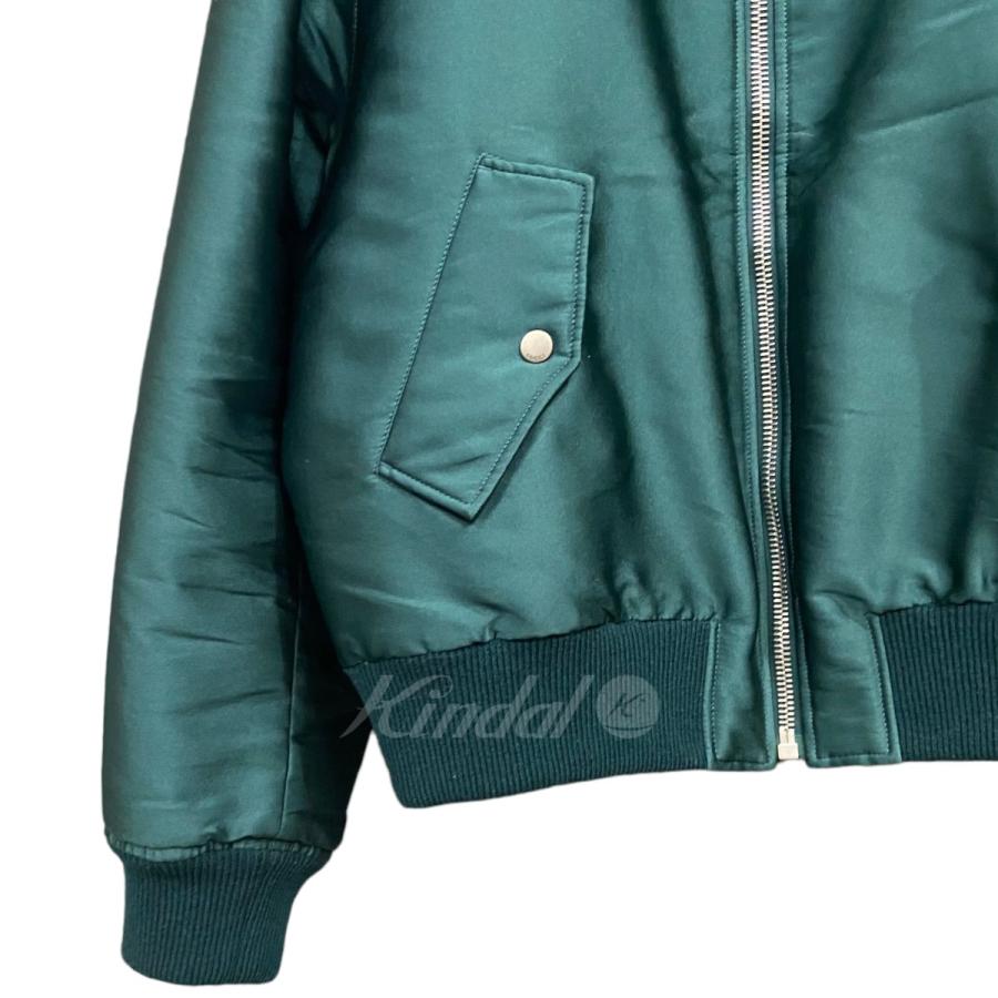 値下げ】GUCCI 22AW キルティングサテンリバーシブルブルゾン グリーン 