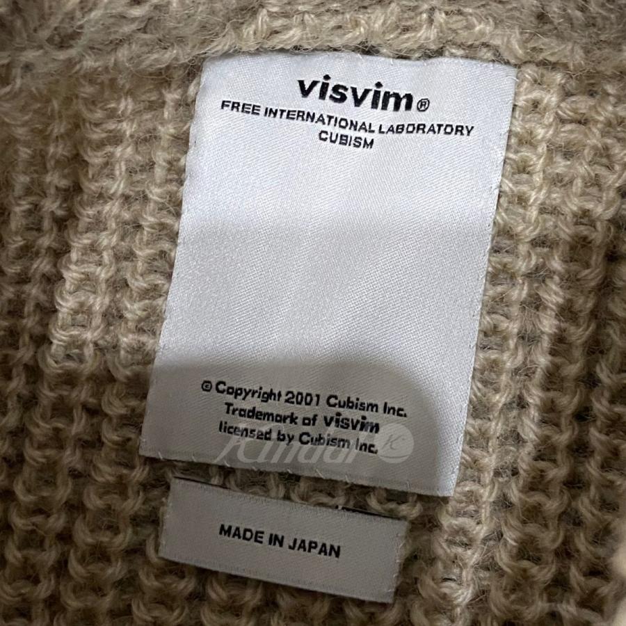 ビズビム VISVIM 15AW ショルダーパッチニットセーター ベージュ×ブラウン サイズ：1｜kindal｜07