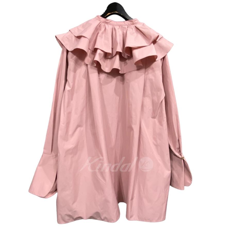 ヘヨン HYEON 「flower petal blouse」フリルブラウス ピンク サイズ 
