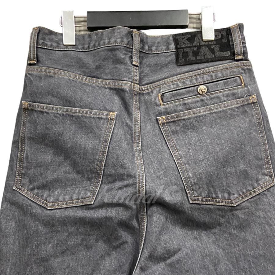キャピタル KAPITAL 14ozブラック×キナリデニム ポートバギーデニム
