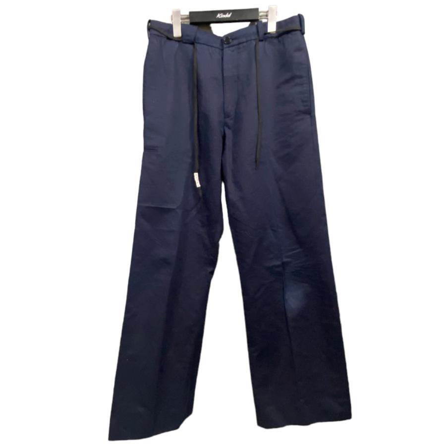 MARNI 【値下げ】MARNI 23SS ドローコードパンツ ネイビー サイズ：48 