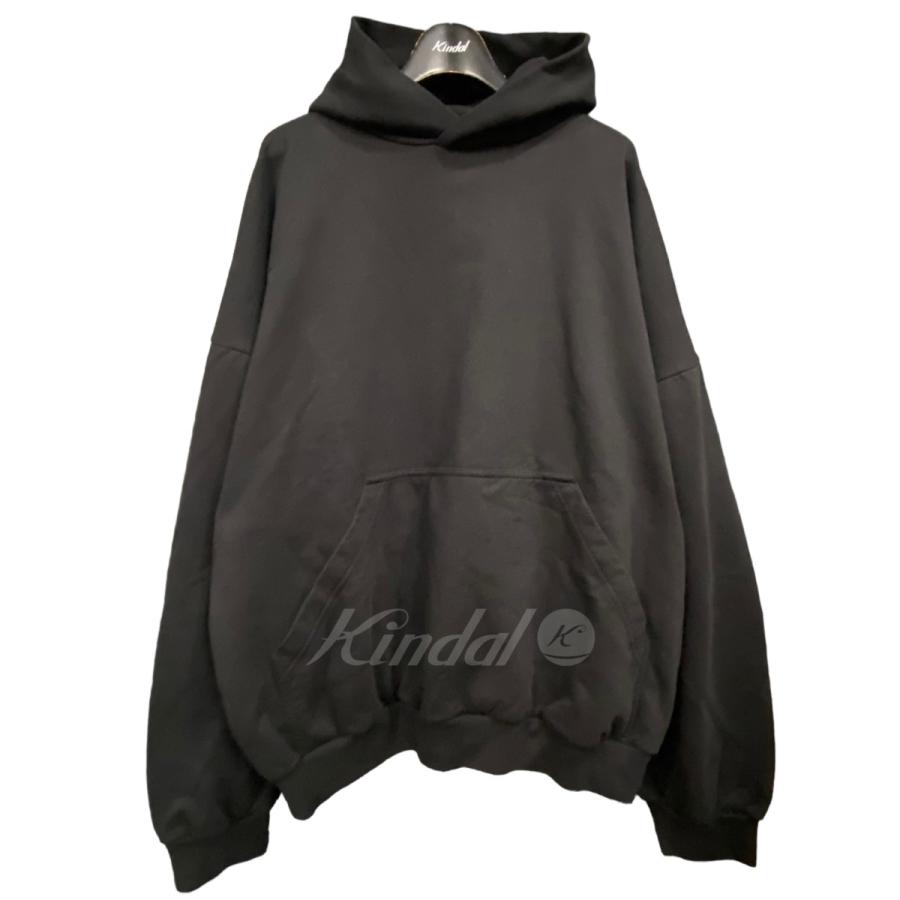 BALENCIAGA バレンシアガ ラインストーンロゴパーカー ブラック