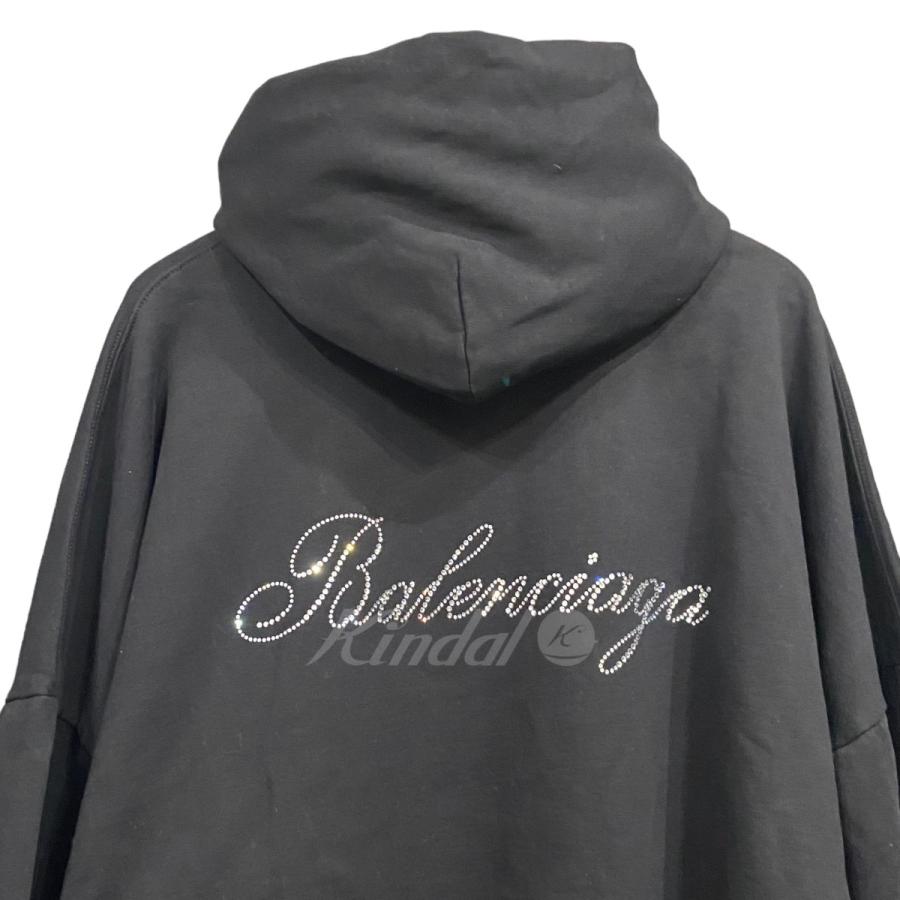 BALENCIAGA 【値下げ】BALENCIAGA ラインストーンロゴパーカー