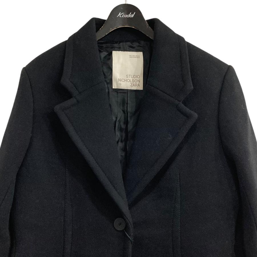 値下げ】ZARA×STUDIO NICHOLSON ウールブレンドコート ブラック サイズ  