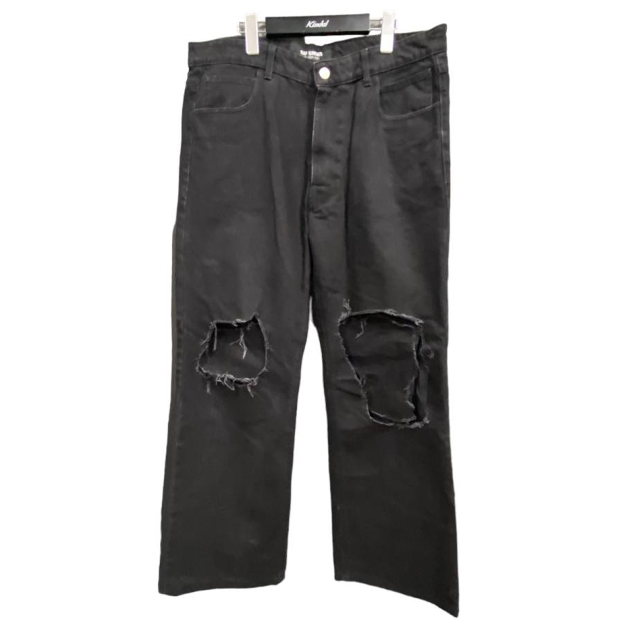 RAF SIMONS 【値下げ】RAF 20AW RSパッチニークラシュデニムパンツ  