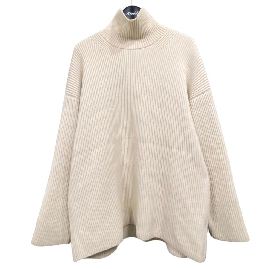 オーラリー AURALEE SUPER FINE WOOL RIB KNIT TURTLE NECK 