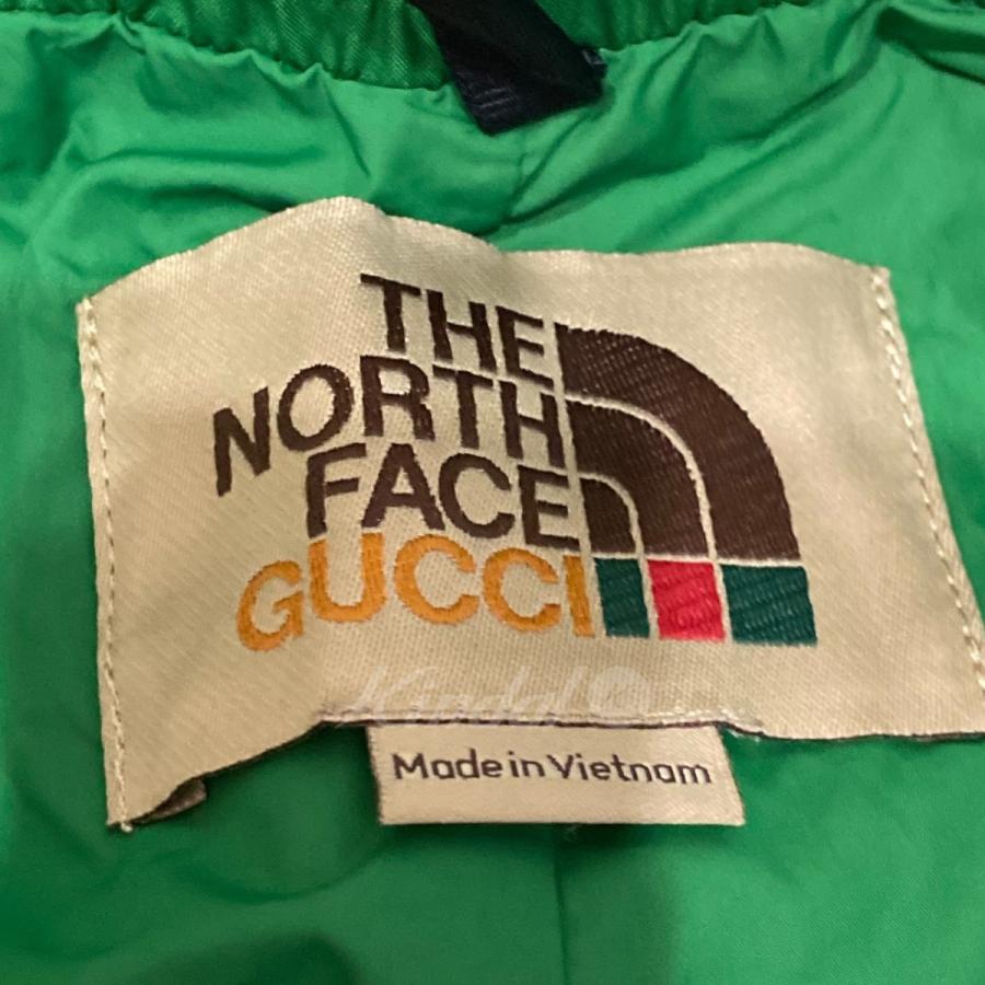 グッチ×ザノースフェイス GUCCI×THE NORTH FACE 22SS ナイロンツートンパンツ レッド×グリーン サイズ：XL｜kindal｜05