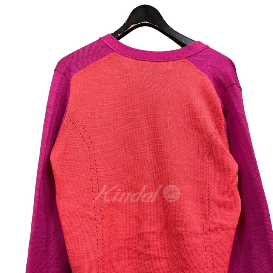 値下げ】tao COMME des GARCONS 22AW バイカラーカーディガン  