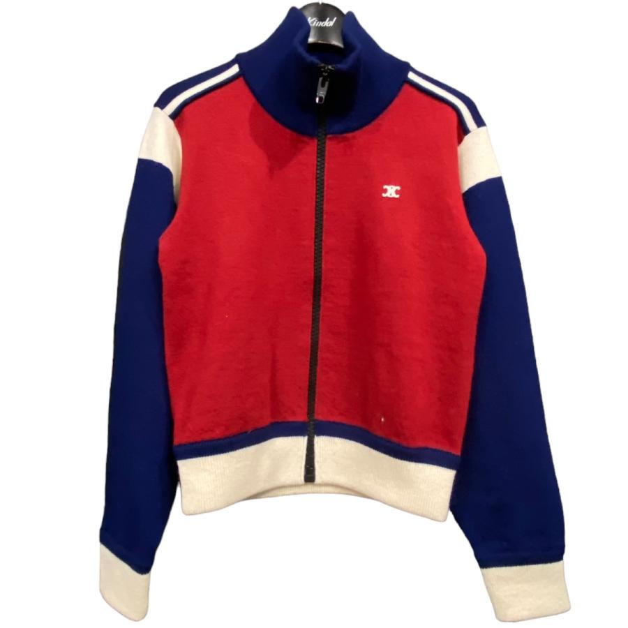 CELINE トリオンフ トラックジャケット XS CELINE トリオンフウールトラックジャケット レッド サイズ：XS