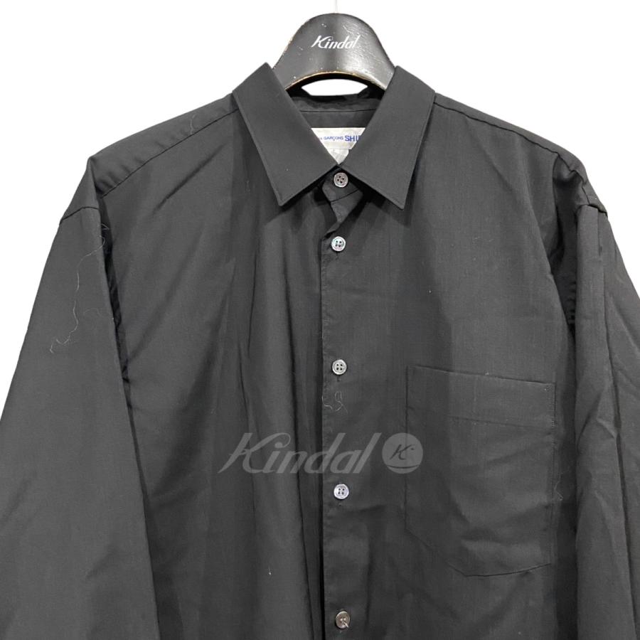 COMME des GARCONS SHIRT 【値下げ】COMME ウールシャツ ブラック 