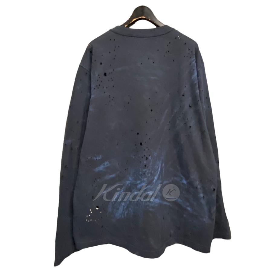 DIESEL 24SS「T-CRANE-LS-N2」 ダメージ加工カットソー Men's Destroyed long-sleeve T-shirt | Black | Diesel