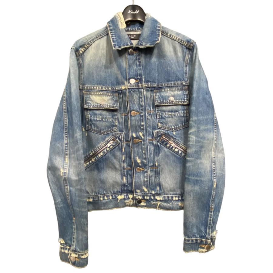 美品】AMIRI ダメージデニムジャケット Sサイズ
